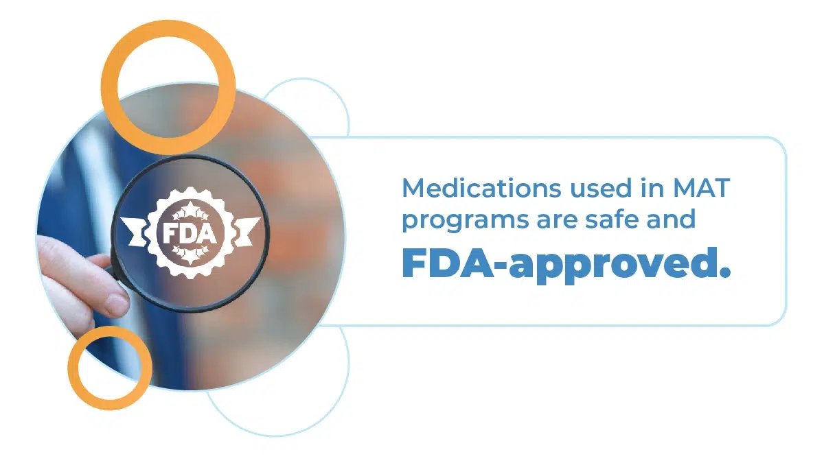 Medications used in medication-assisted treatment programs are safe and FDA-approved.