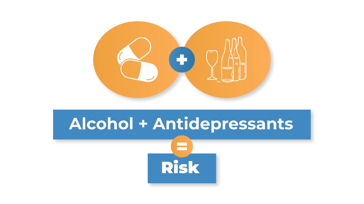 Alcohol and antidepressants are a risky mix. Alcohol can worsen mental health conditions and reduce the efficacy of antidepressants.