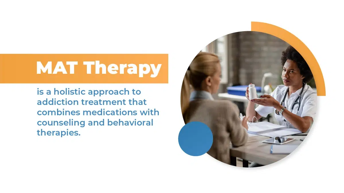 MAT Therapy is a holistic approach to addiction treatment that combines medications with counseling and behavioral therapies